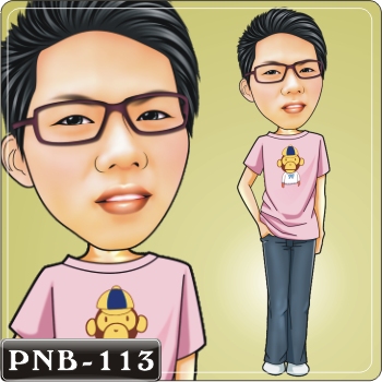 男生人像Q版漫畫 PNB-113